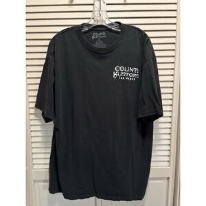 Counts Kustoms Graphic Logo Vegas Crew Short Sleeve T-Shirt Size 2XL Blk/Wh